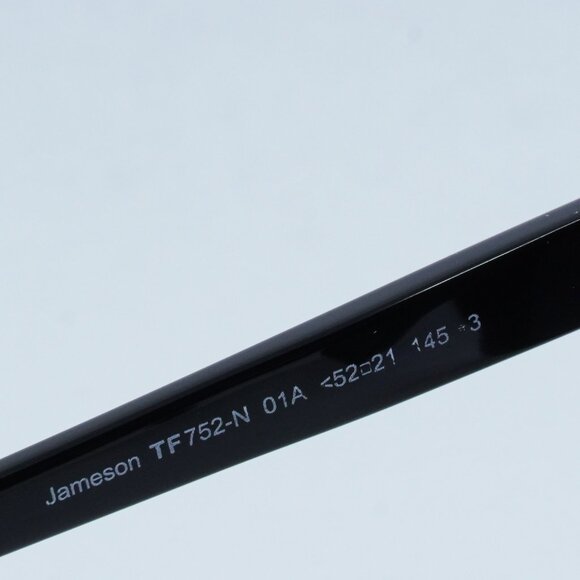 Tom Ford Jameson FT0752-N 01A Sunglasses Black Round Frame, Smoke Lenses - Picture 8 of 11